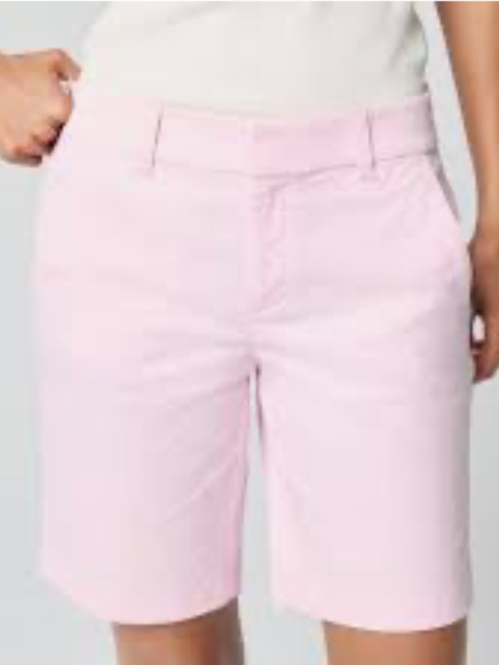 J. Crew Factory Women's 9" Frankie Bermuda Chino Shorts Pink Preppy NWT Size 14 - Picture 3 of 8